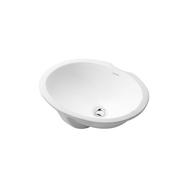 Duravit Dune Undermount Bathroom Sink 0481570000 White 0481570000 Zoro